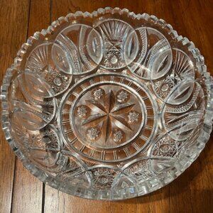 19th Century American Brilliant Period Crystal Bowl.